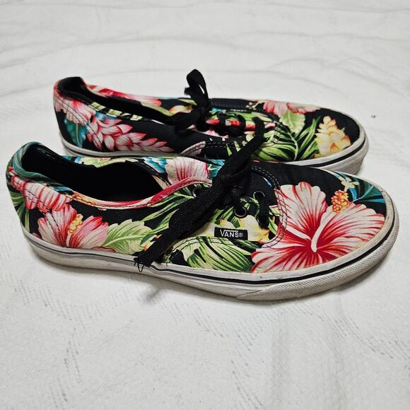 Vans Hawaiian Tropical Sneakers Women's SZ 7 Men's SZ 5.5 Multicolor Casual VGUC - Picture 1 of 8